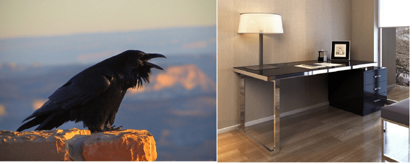 Raven and Writing-desk