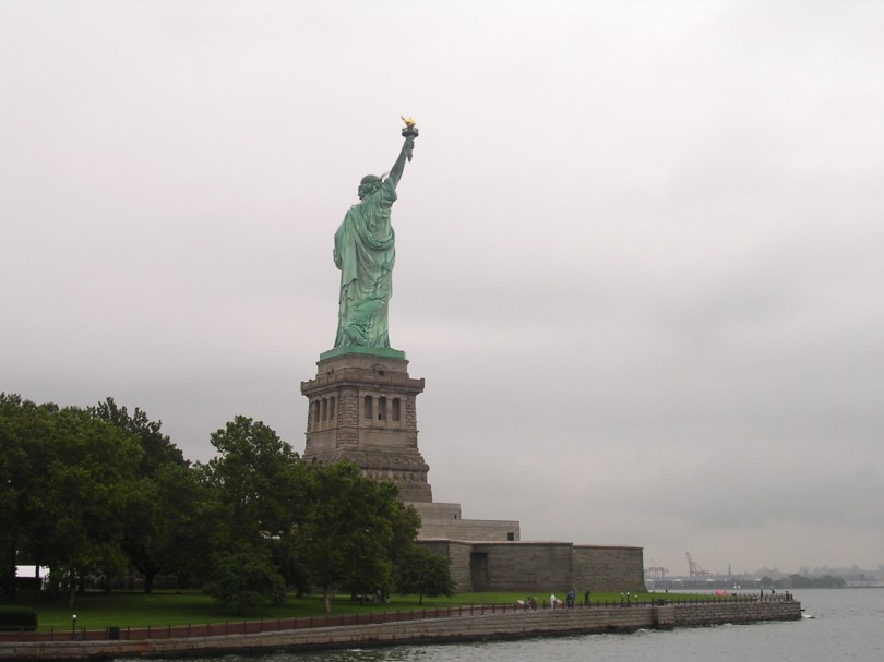 許多人看到自由女神像「本人」之後的感想都是，啊，沒有想像中大啊。