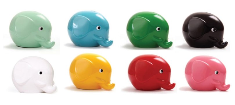 除了小豬撲滿，1973年芬蘭Föreningsbanken銀行設計的小象撲滿「NORSU」，也是撲滿界的零死角偶像。（圖片來源） 