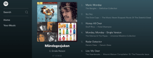 瑞典音樂串流平台Spotify的星期一病歌單
